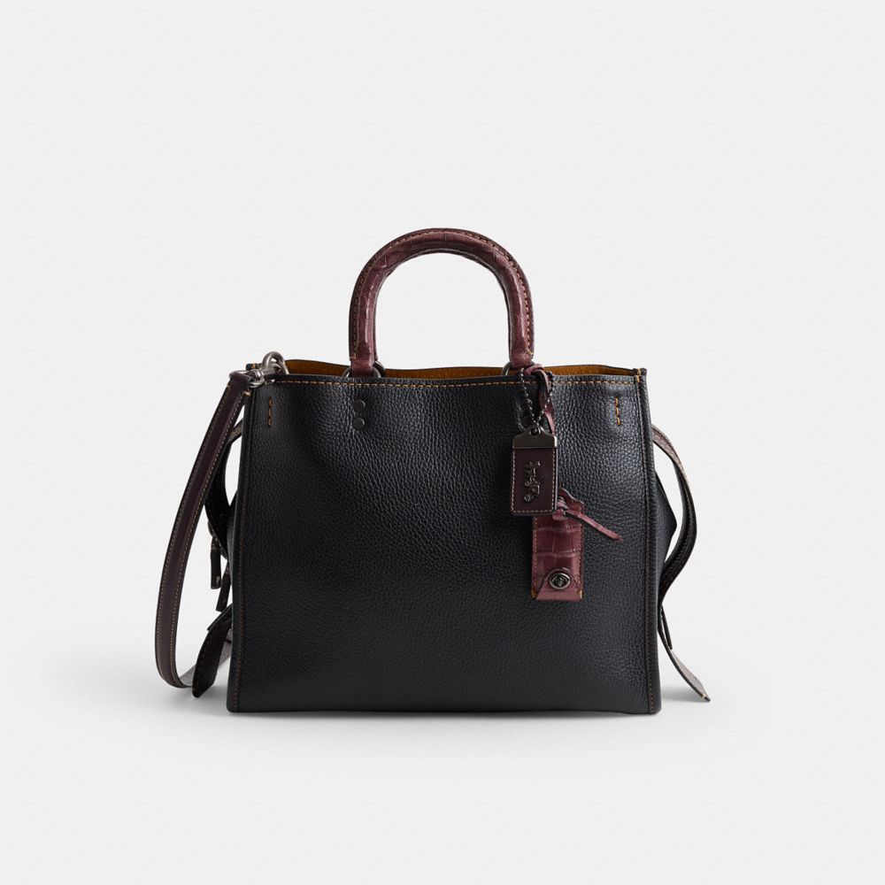 COACH®,Restored Rogue Bag With Colorblock Crocodile Detail,,Front View