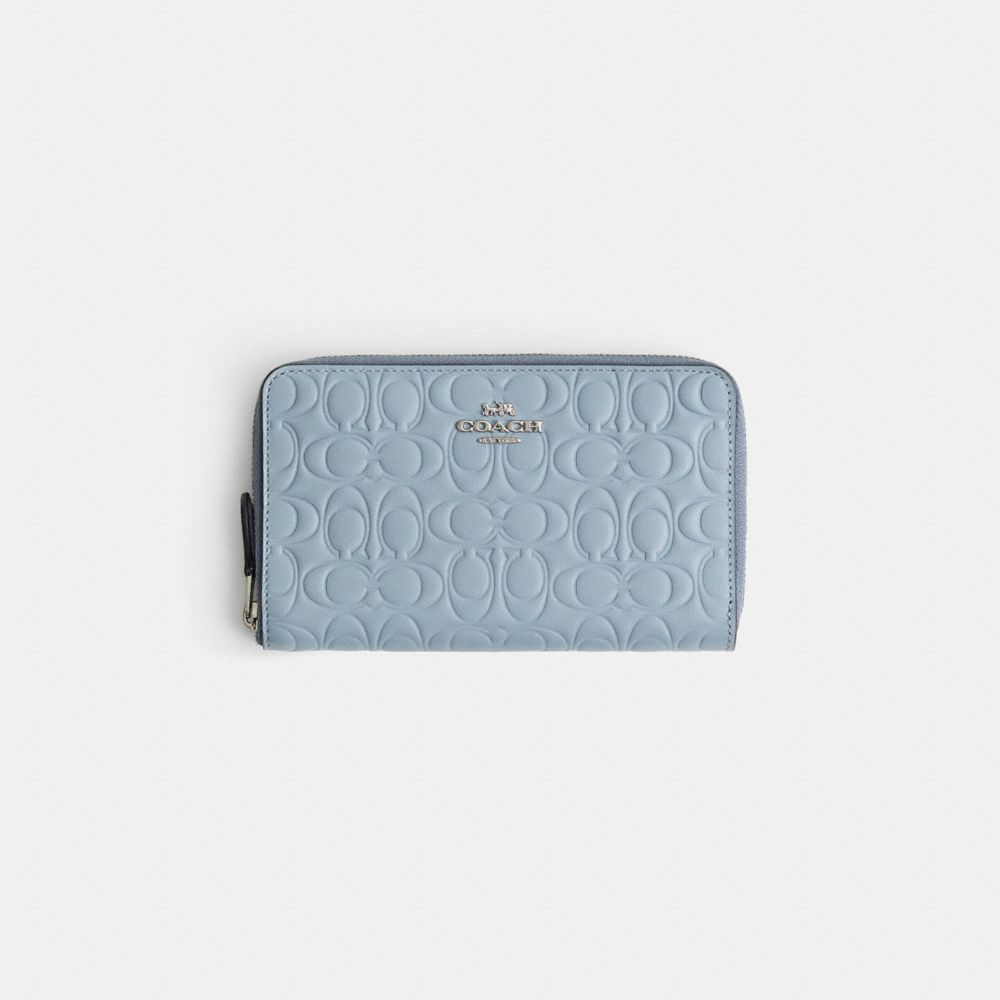 COACH® | Restored Medium Zip Around Wallet In Signature Leather