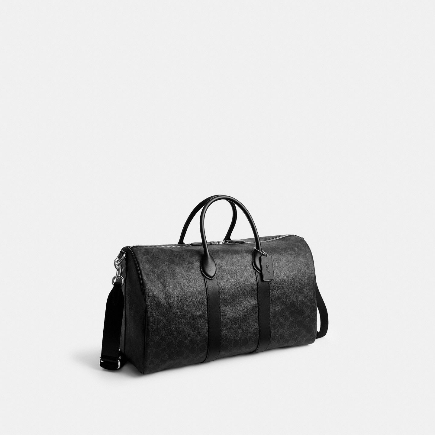 Мужская сумка Coach Compass Bag 45 In Signature UpcraftedLeather, цвет: Чёрный — фото 2