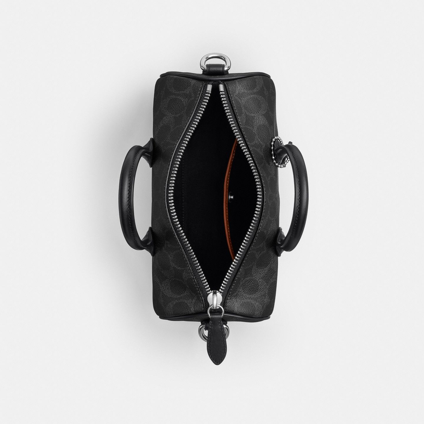 Мужская сумка Coach Compass Bag 25 In Signature UpcraftedLeather, цвет: Чёрный — фото 5