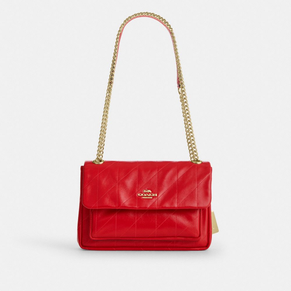 COACH®,Elodie Crossbody Bag 24 With Quilting,,Front View