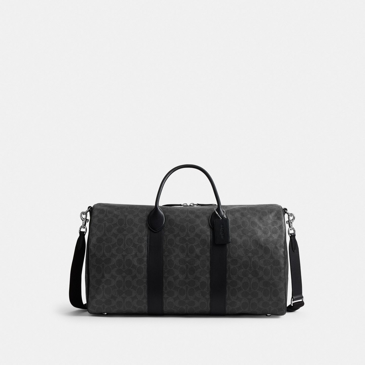 Мужская сумка Coach Compass Bag 50 In Signature UpcraftedLeather, цвет: Чёрный — фото 1