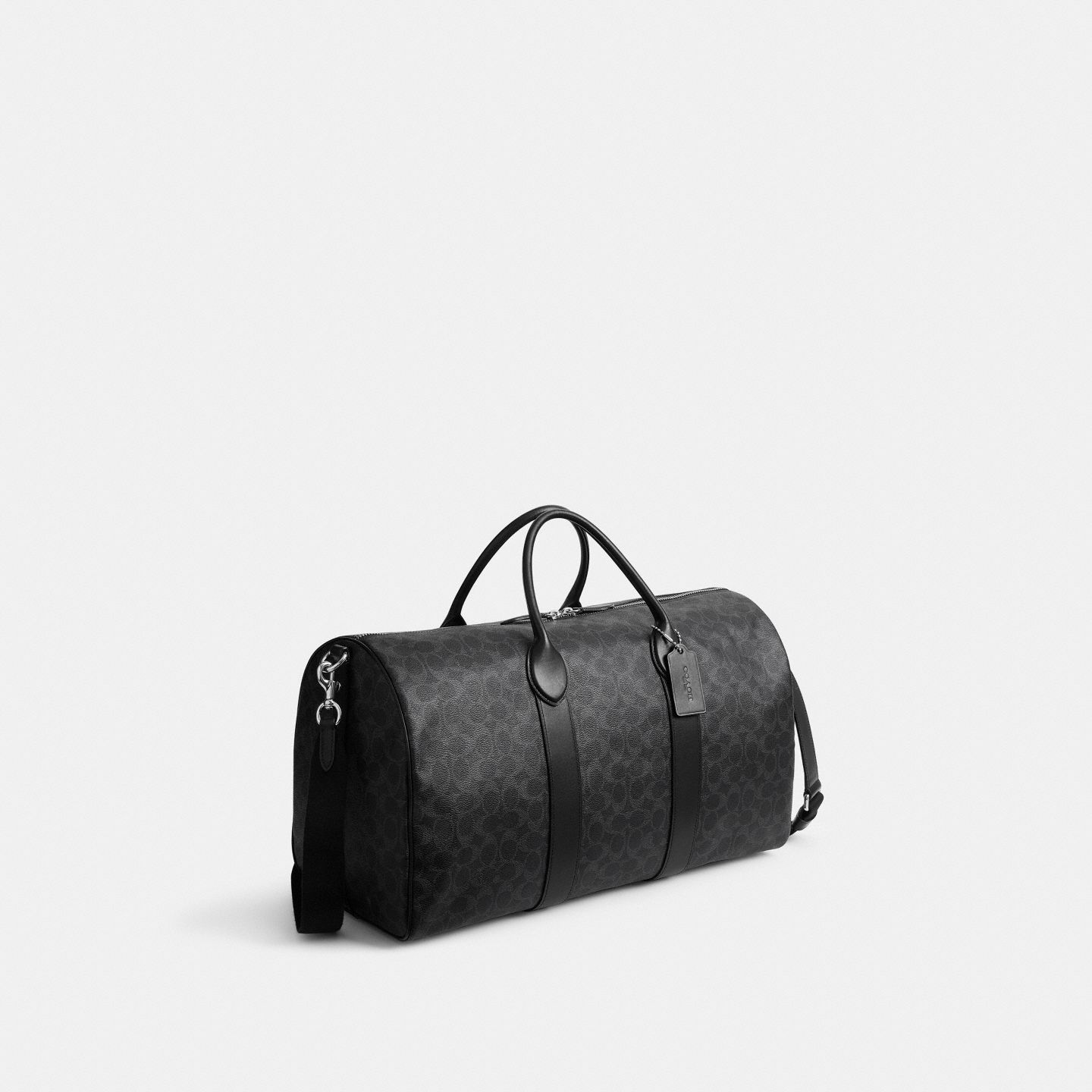 Мужская сумка Coach Compass Bag 50 In Signature UpcraftedLeather, цвет: Чёрный — фото 2