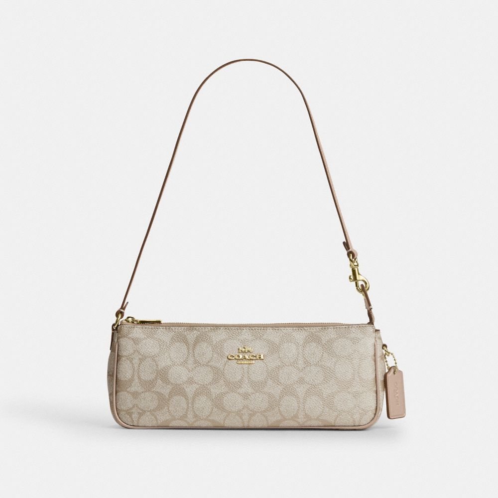COACH®,Zadi Shoulder Bag In Signature Canvas,,Front View