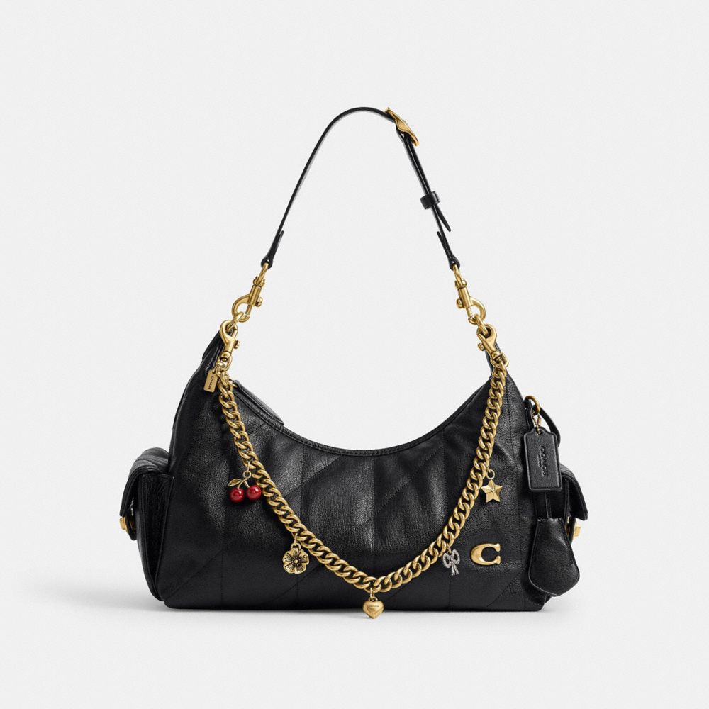 COACH®,Pocket Juliet Bag 30 With Quilting And Charms,,Front View
