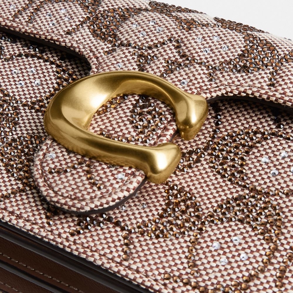 Soft Tabby Shoulder Bag 20 In Crystal Signature Jacquard