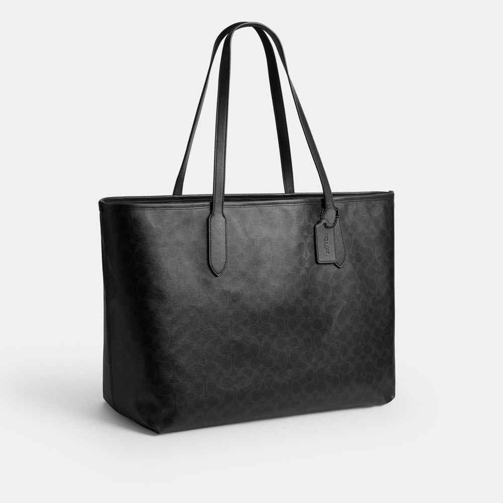 公式】COACH – コーチ | シティ トート バッグ 47・シグネチャー コットン