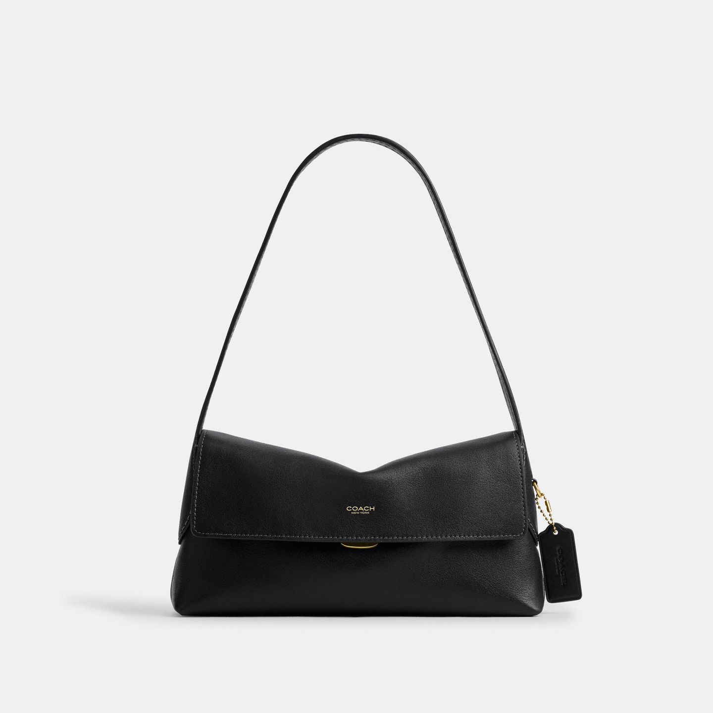 Женская сумка Coach Chelsea Shoulder Bag 26, цвет: Латунный / Чёрный — фото 1