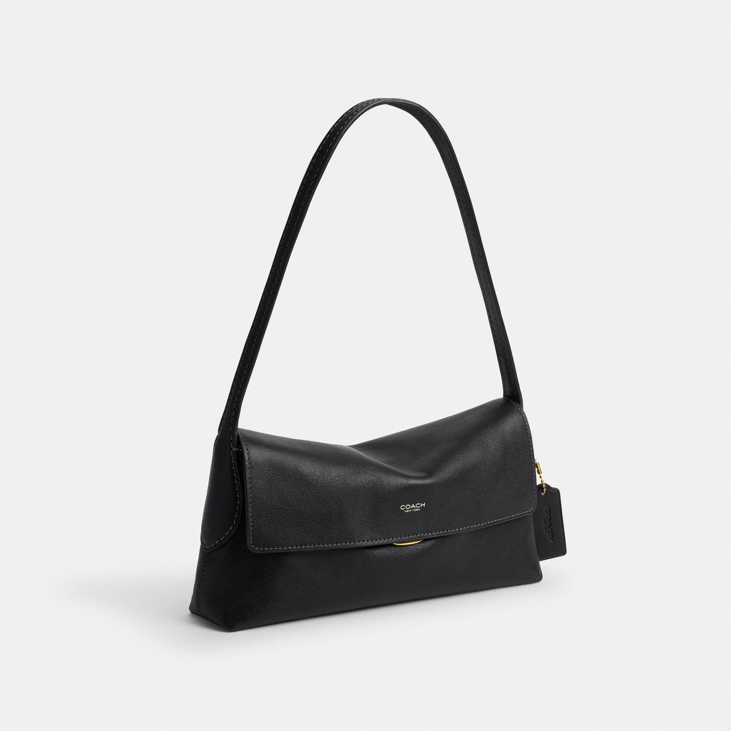 Женская сумка Coach Chelsea Shoulder Bag 26, цвет: Латунный / Чёрный — фото 2