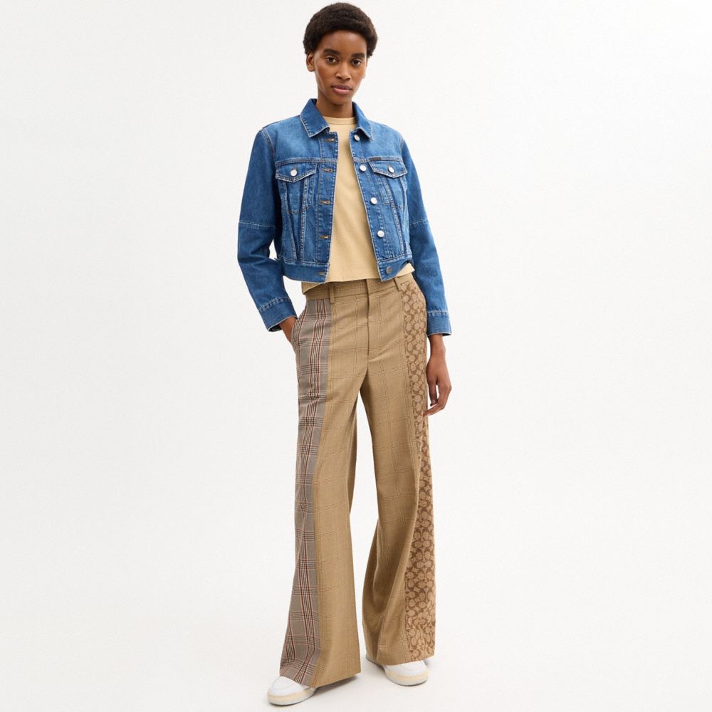 Женские куртки Coach Shrunken Denim Workwear Jacket — фото 2