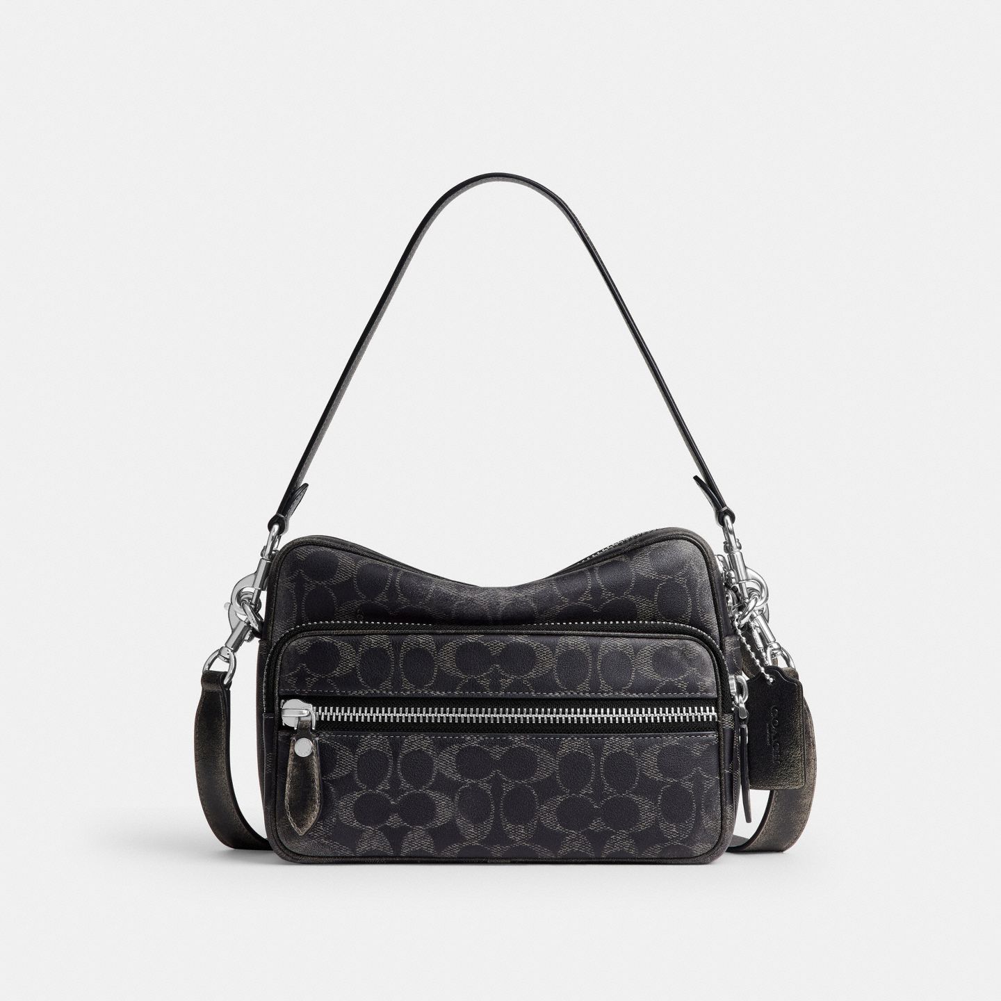 Мужская сумка Coach Dakota Crossbody In Loved Signature, цвет: Чёрный — фото 1