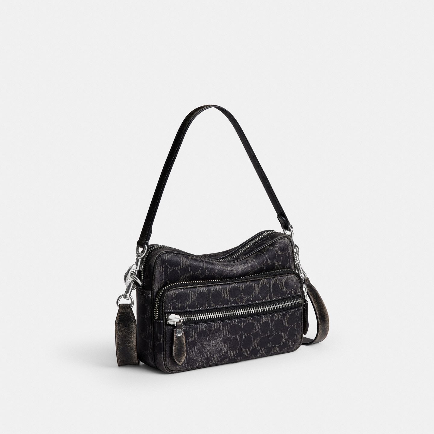 Мужская сумка Coach Dakota Crossbody In Loved Signature, цвет: Чёрный — фото 2