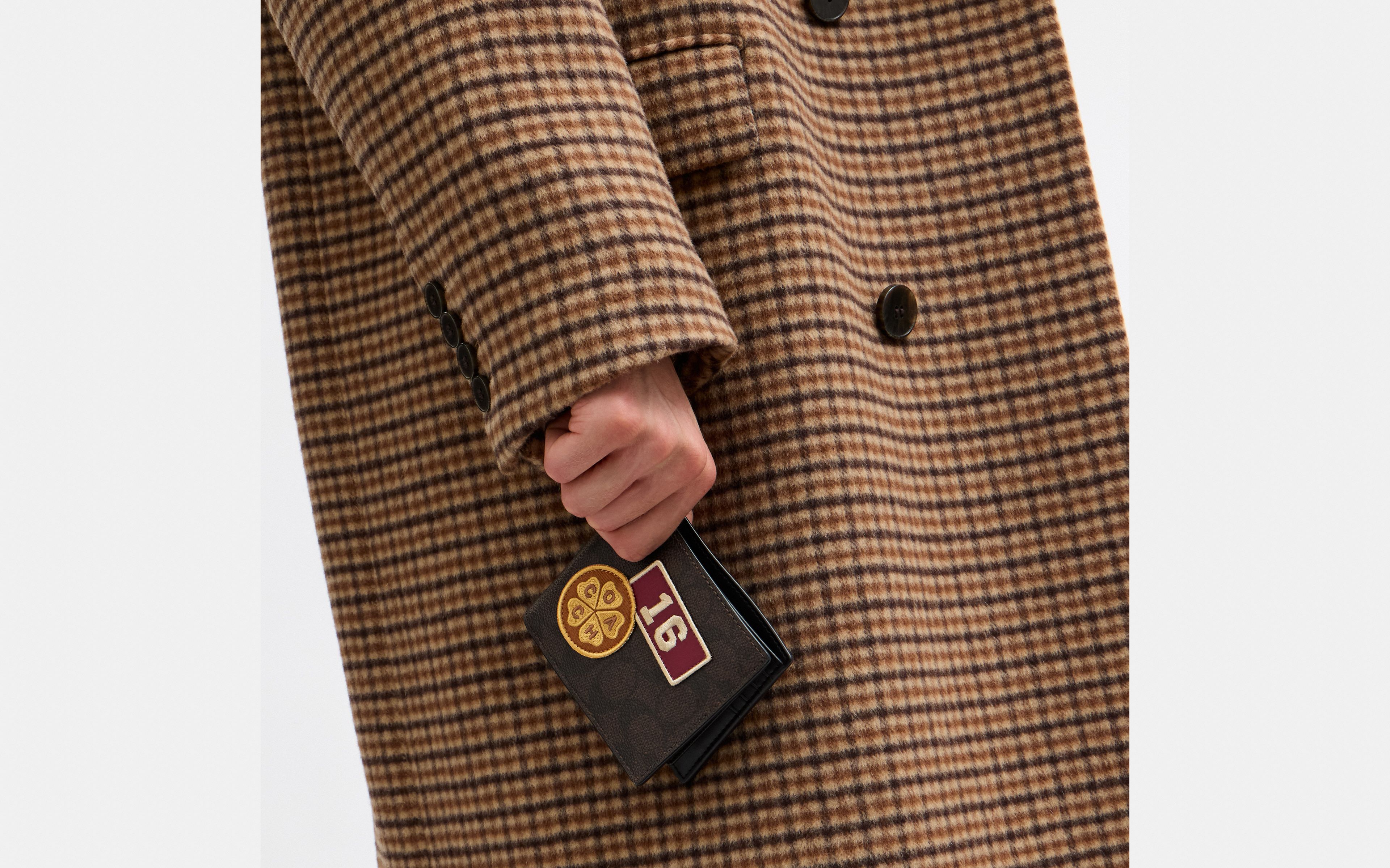 3-In-1 Wallet In Signature Canvas With Patches