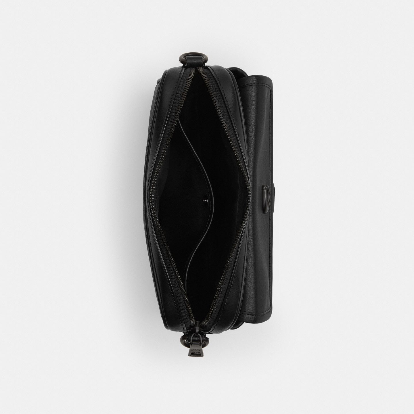 Мужская сумка Coach Knox Camera Bag In Signature UpcraftedLeather, цвет: Чёрный — фото 3