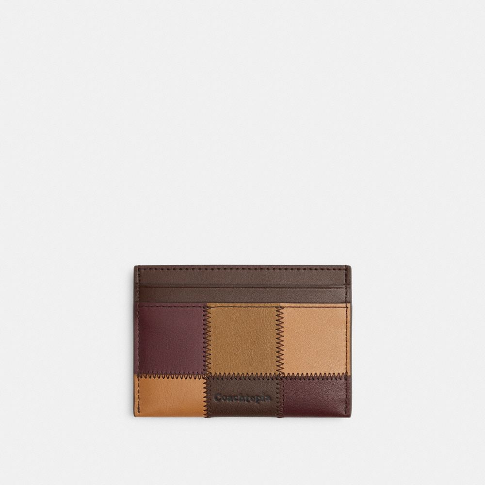COACH®, オルター/エゴ フラット カード ケース, 財布＆小物,ﾒｲﾌﾟﾙ/ﾊﾆｰ/ｵﾘｰﾌﾞ,Front View