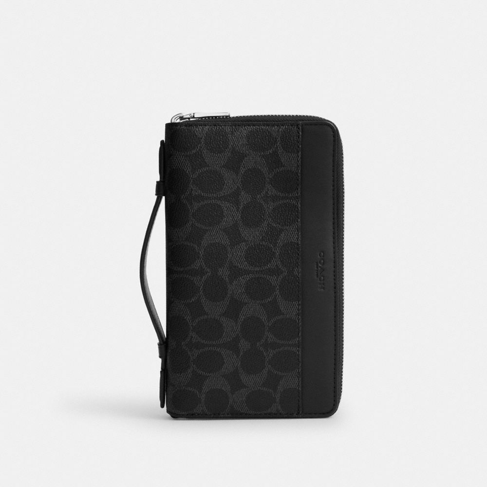 COACH®,Silber/Schwarz Signature,Front View