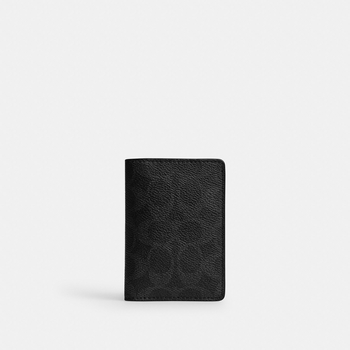 Мужской кошелёк Coach Card Wallet In Signature Upcraftedleather, цвет: Чёрный — фото 1