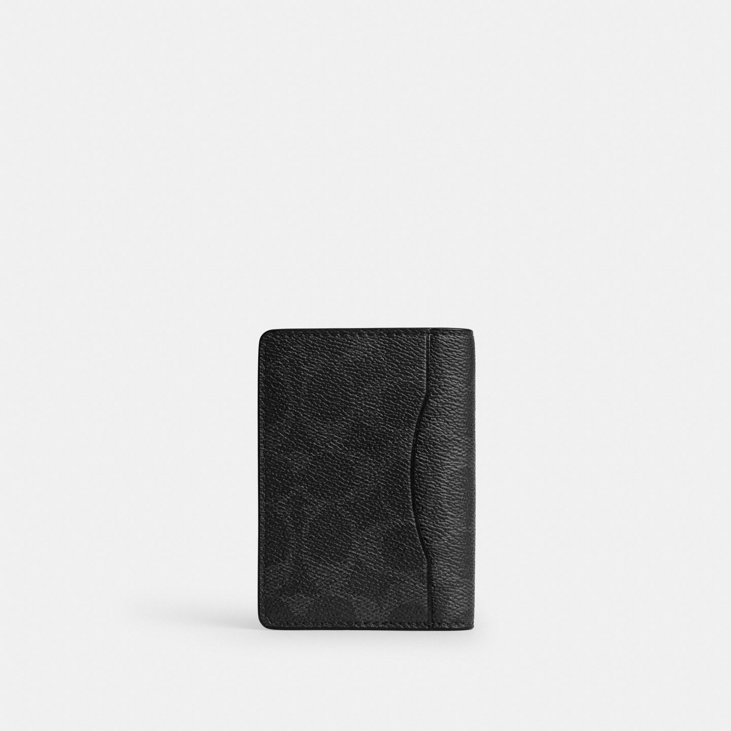 Мужской кошелёк Coach Card Wallet In Signature Upcraftedleather, цвет: Чёрный — фото 2