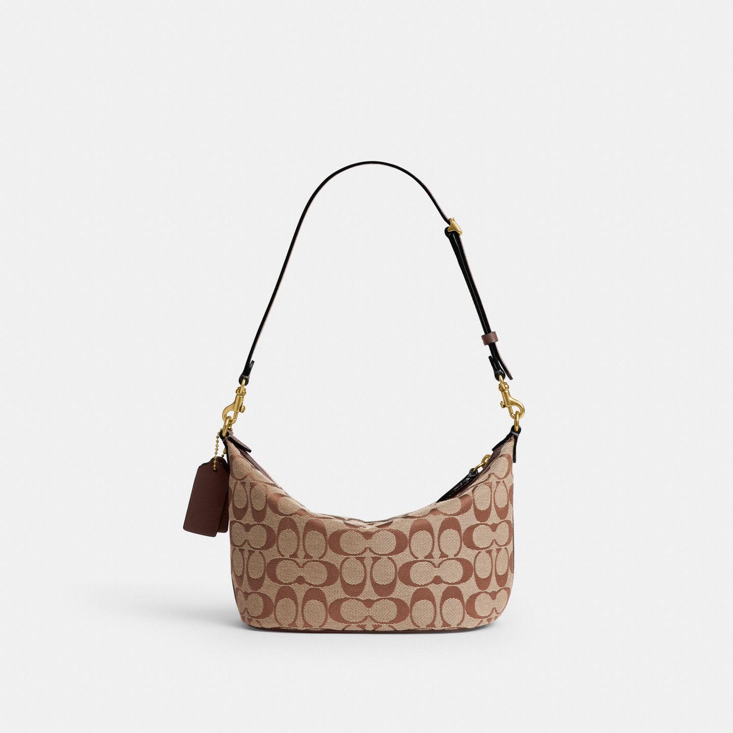 Женская сумка Coach Demi Bag In Signature Jacquard, цвет: Латунный / Хаки кленовый — фото 3
