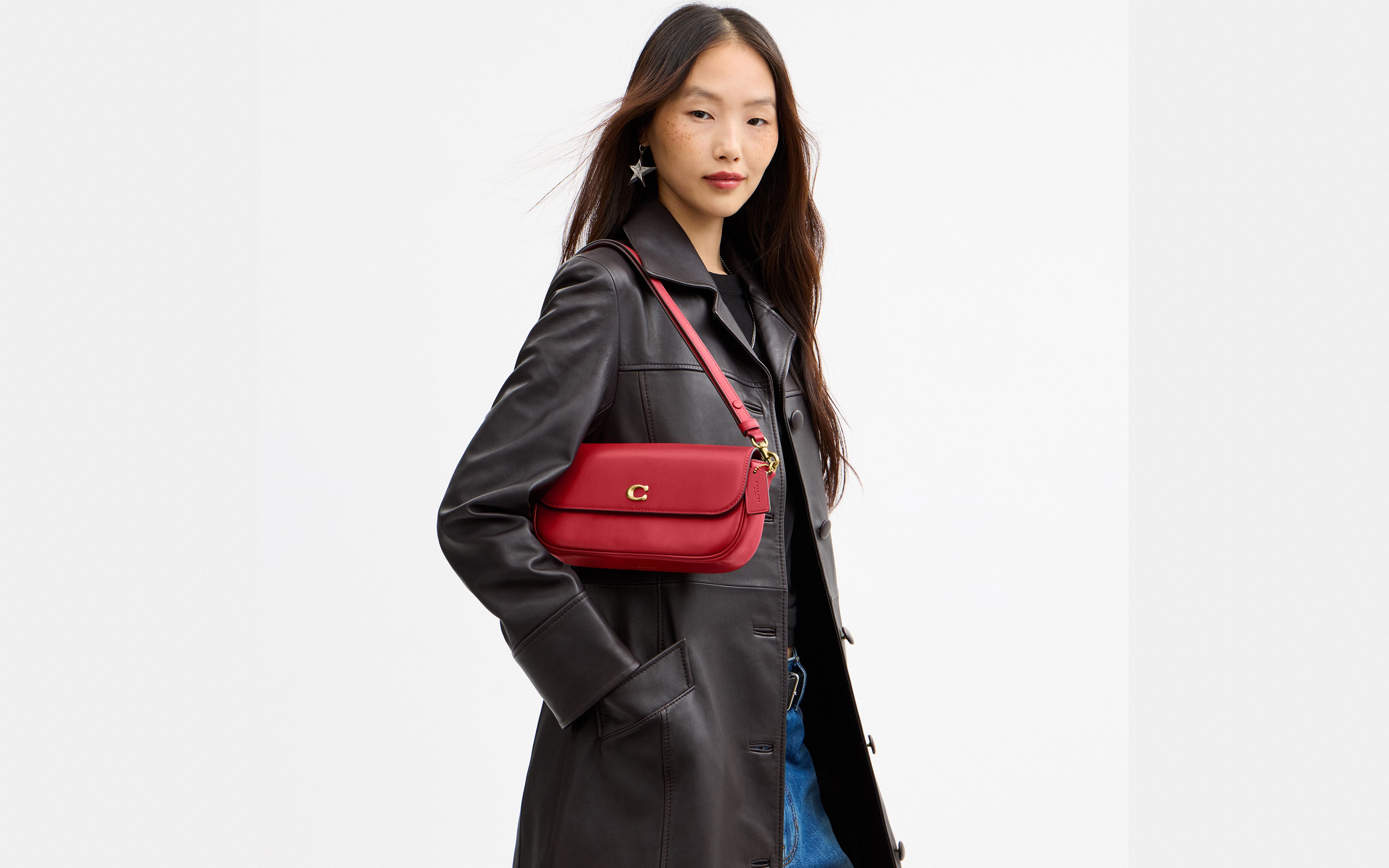 Brook Flap Chain Bag With Charm Chain Strap