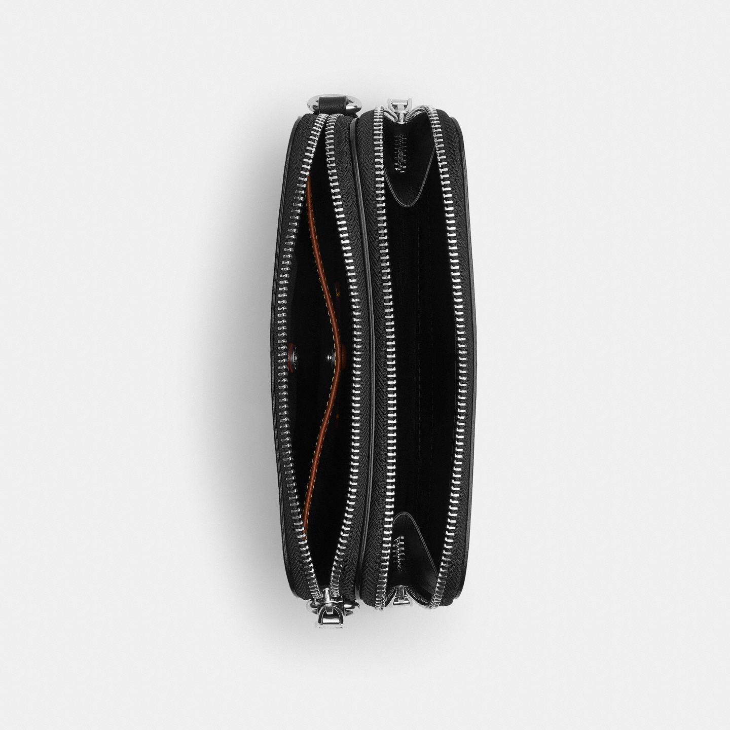 Мужская сумка Coach Clinton Crossbody Bag In Signature UpcraftedLeather, цвет: Чёрный — фото 3
