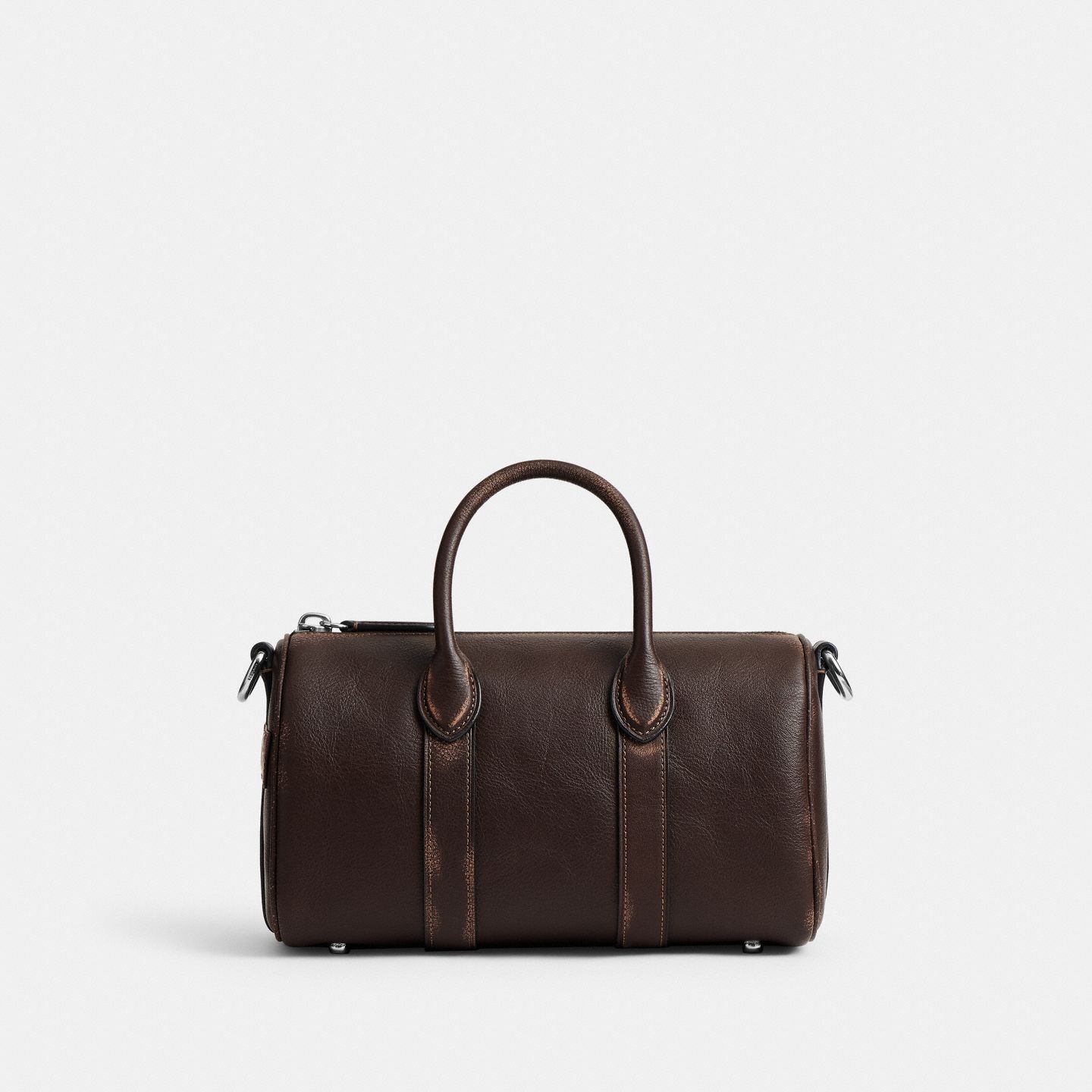 Мужская сумка Coach Compass Bag 25 In Loved Leather With Stickers, цвет: Кленовый — фото 3