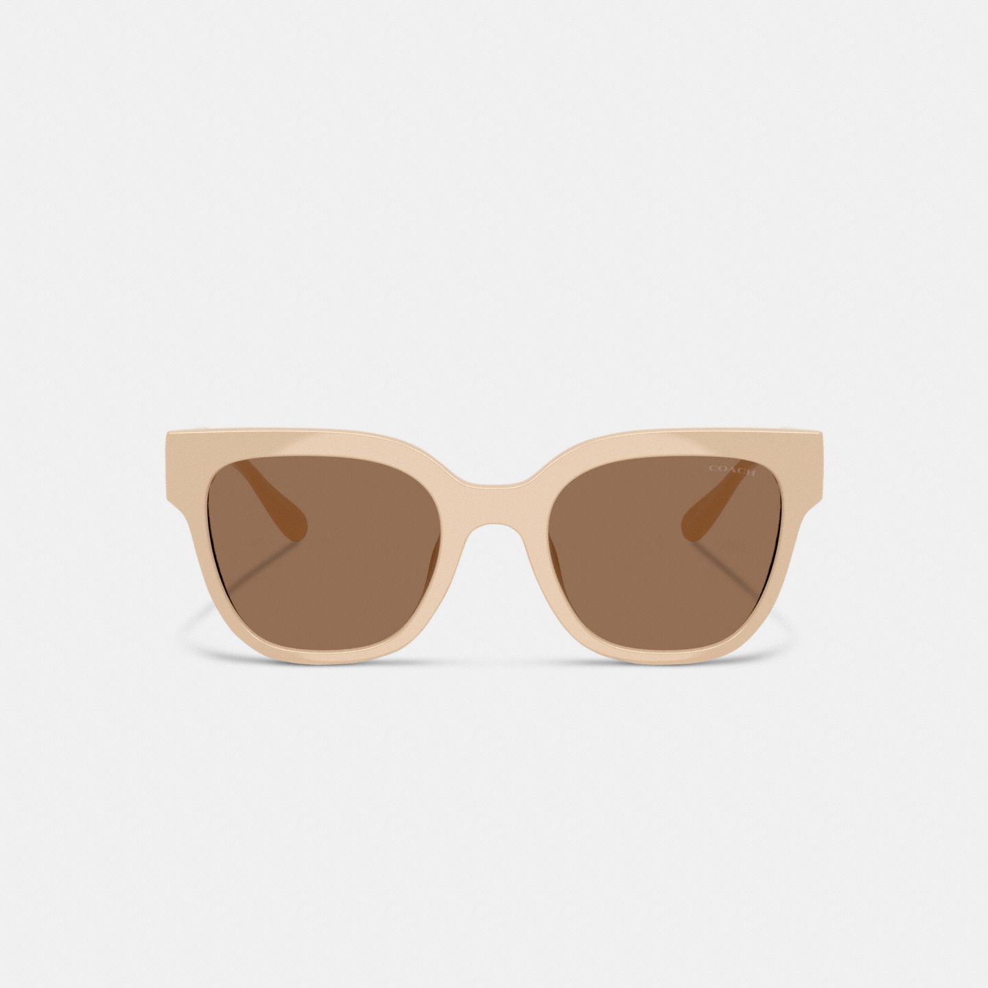 Женские солнцезащитные очки Coach Oversized Square Sunglasses, цвет: Телесный — фото 2