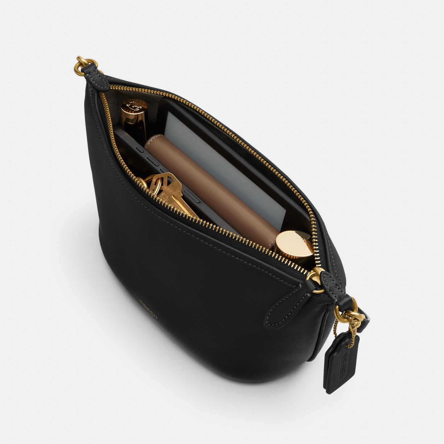 Женская сумка Coach Demi, цвет: Латунный / Чёрный — фото 3