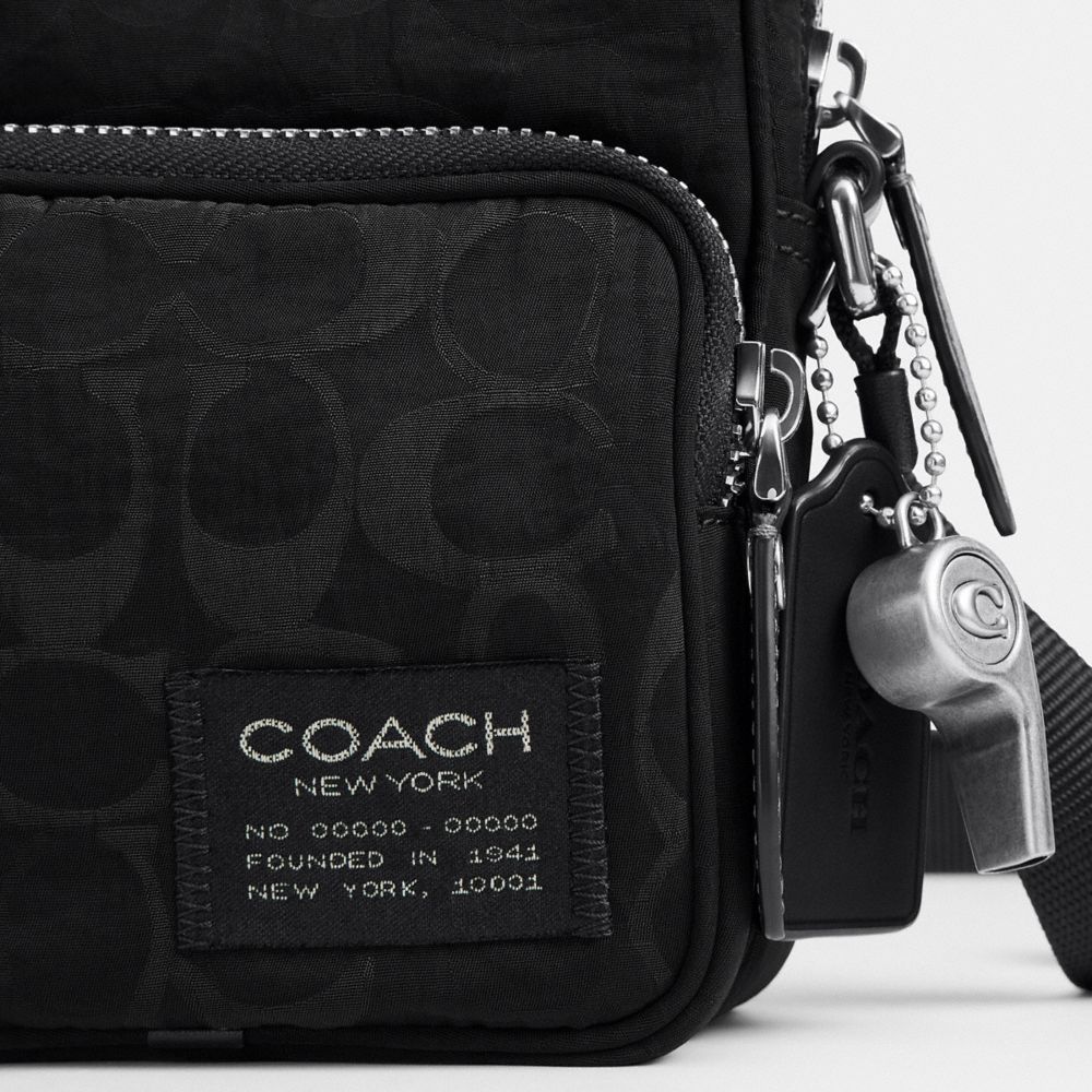 Locke Crossbody Bag Signature Nylon Jacquard