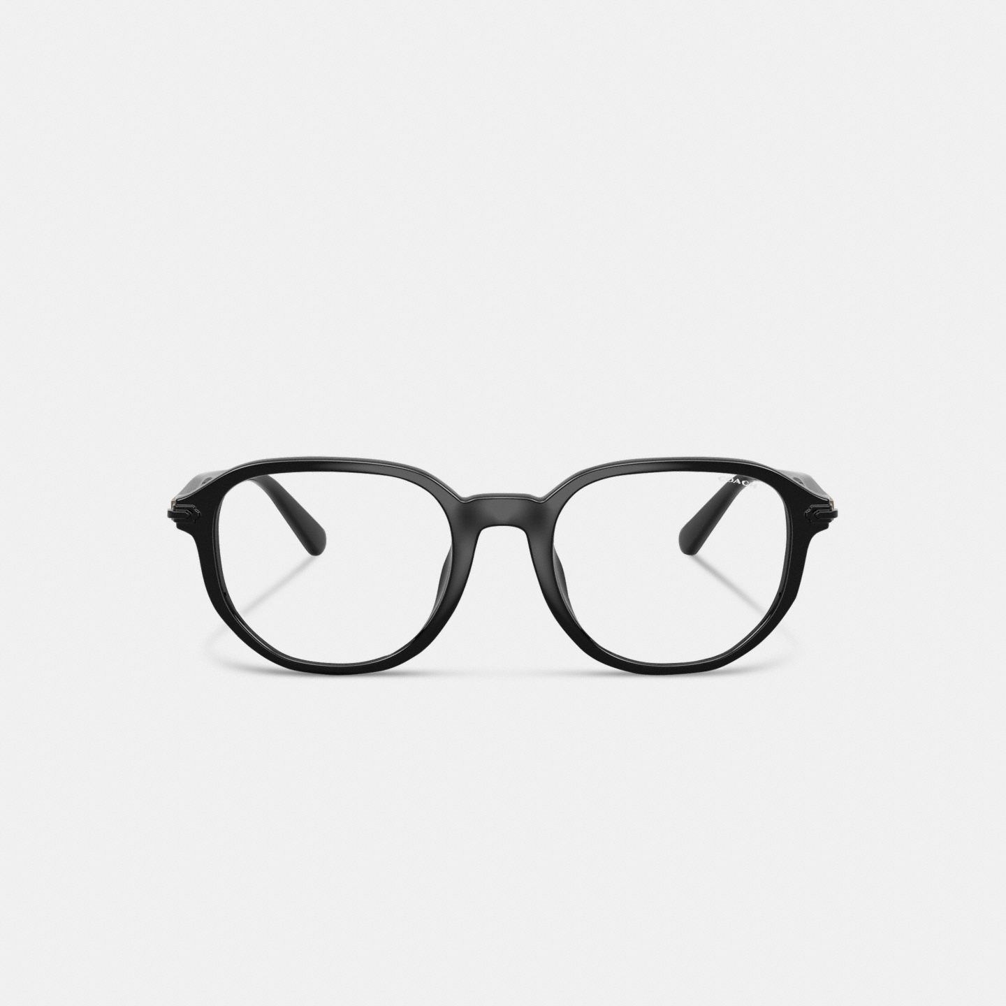 Мужские солнцезащитные очки Coach Clip-On Round Sunglasses, цвет: Чёрный — фото 2