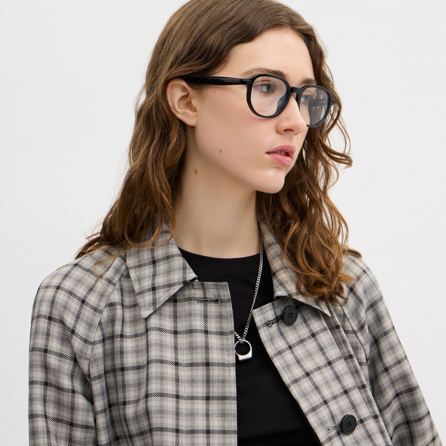 Мужские солнцезащитные очки Coach Clip-On Round Sunglasses, цвет: Чёрный — фото 5