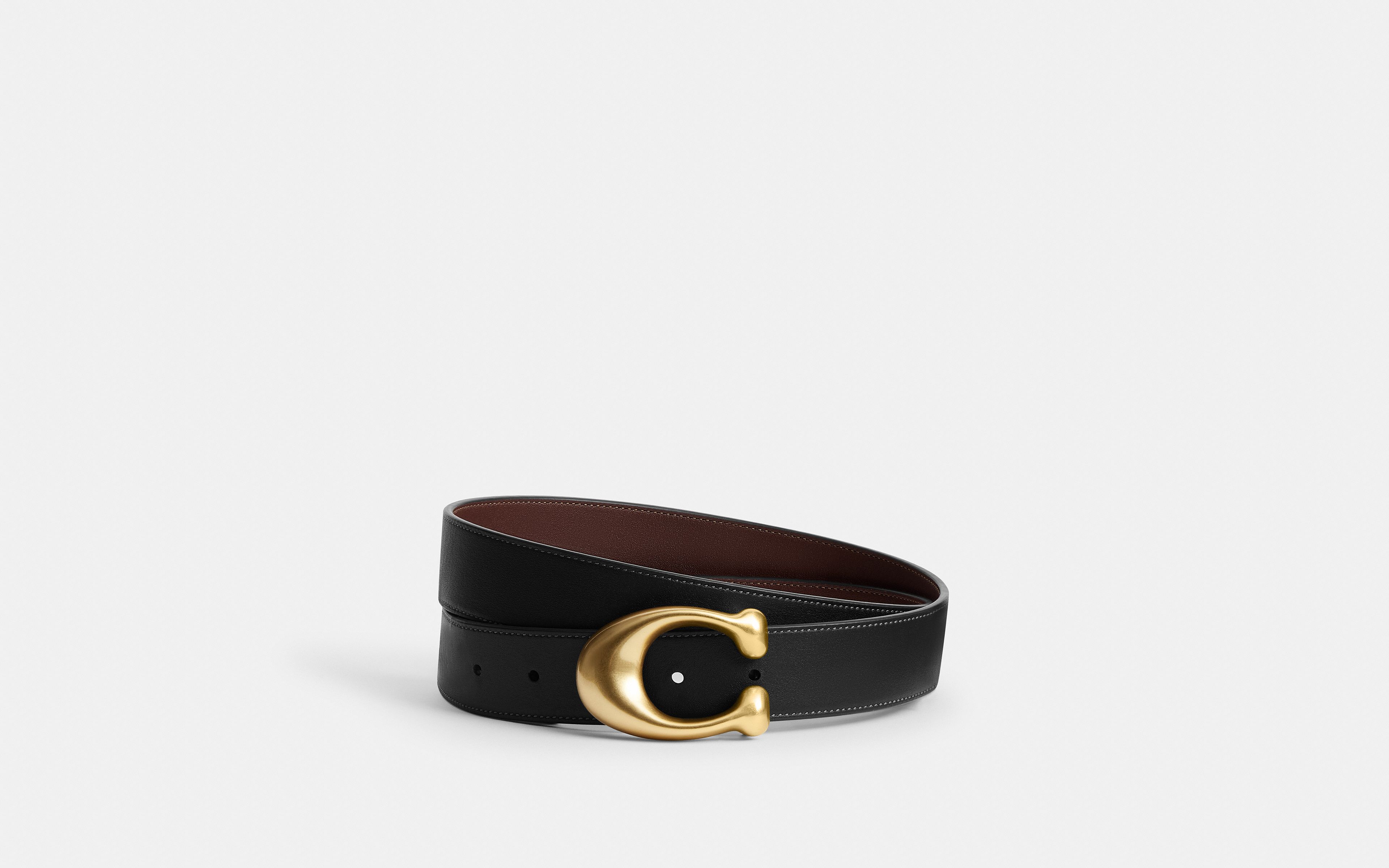 Sculpted C Buckle Reversible Belt