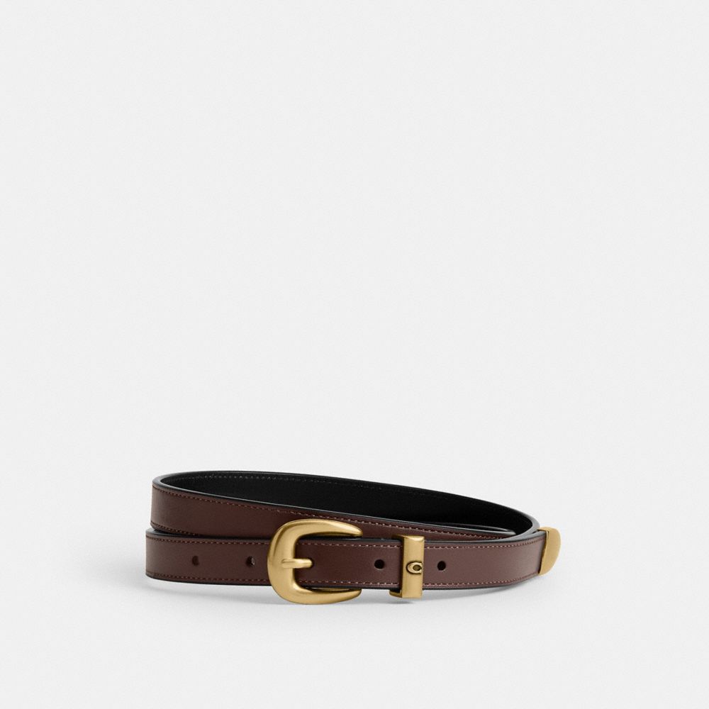 COACH®,C Harness Buckle Belt, 18MM,,Front View