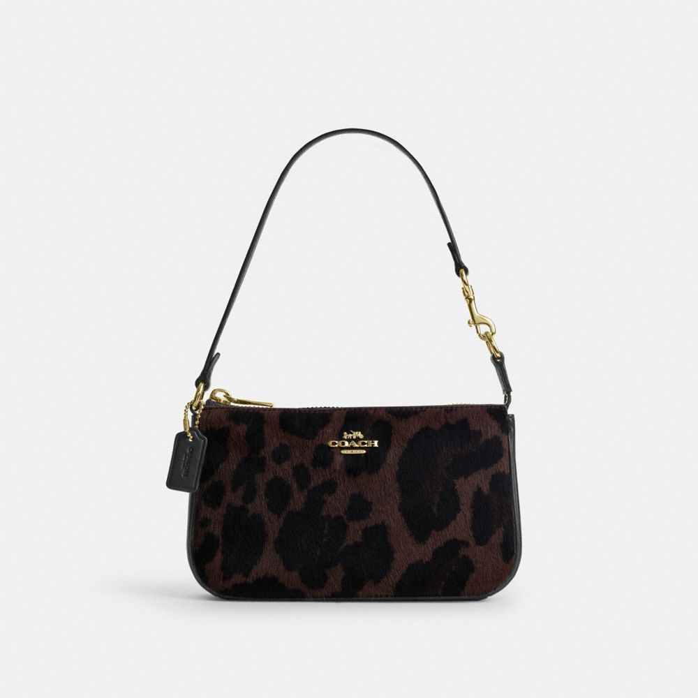 COACH&reg;,Nolita 19 In Haircalf With Leopard Print,,Front View