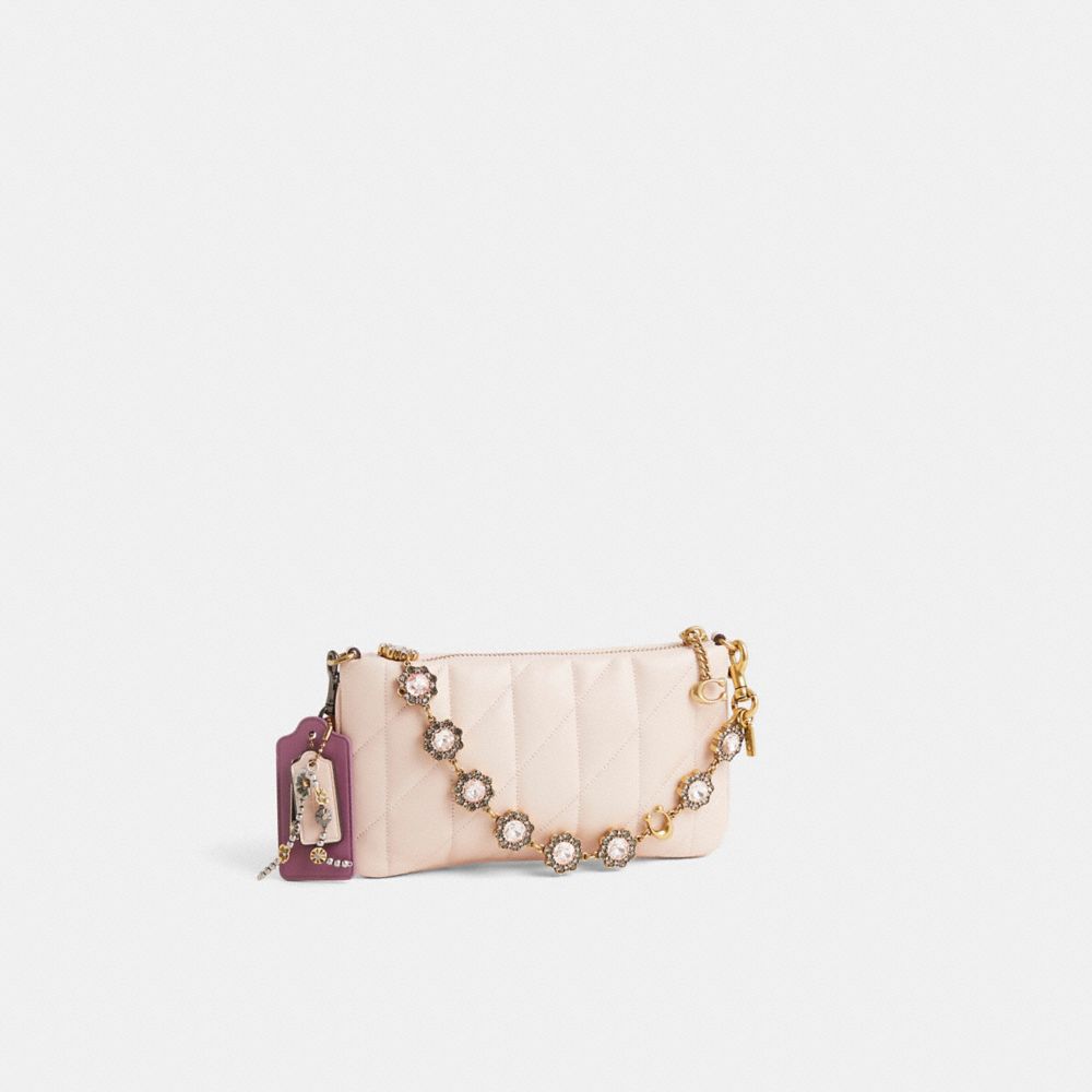 COACH®,Upcrafted Pouch Bag With Pillow Quilting,Blush,Angle View