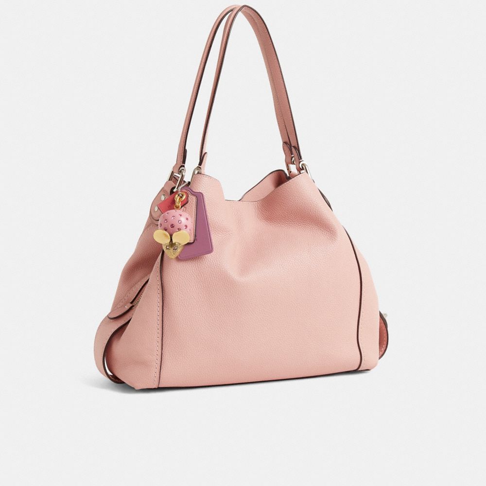 COACH®,Upcrafted Edie Shoulder Bag 31,Pink,Angle View
