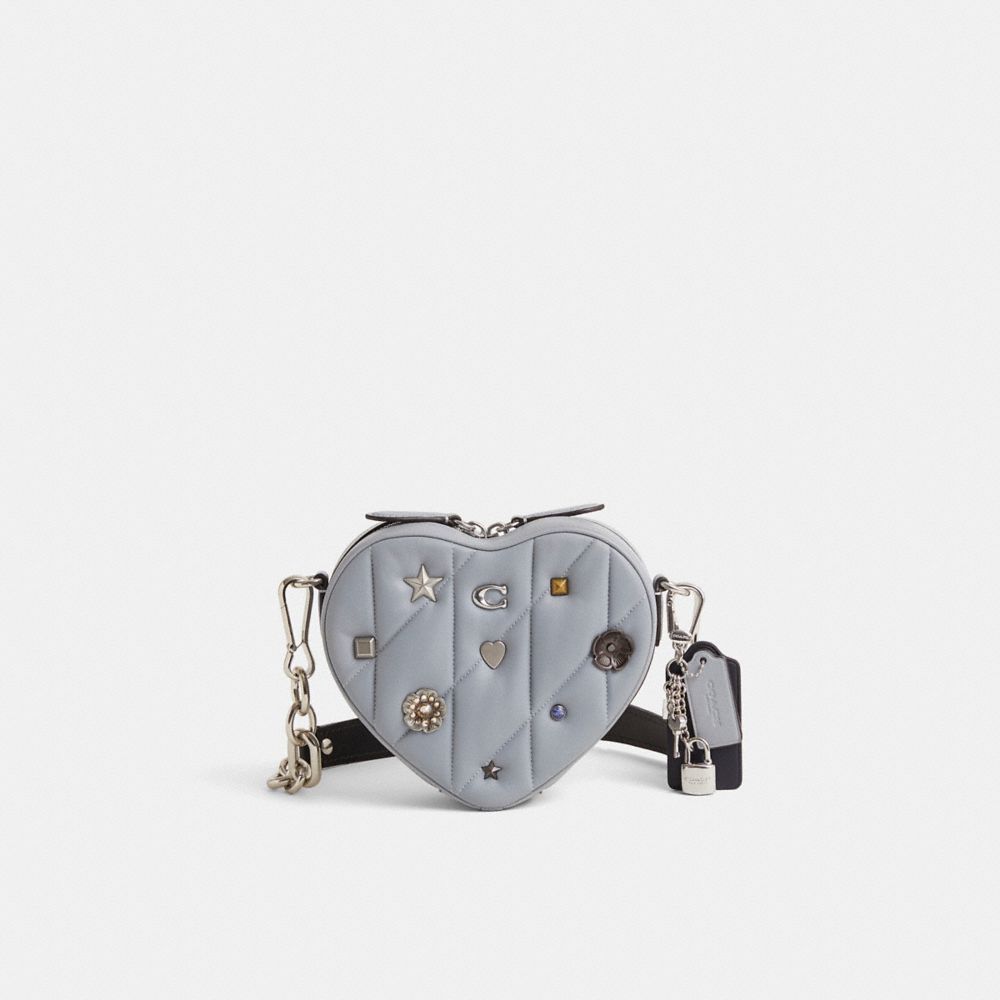 COACH®,Upcrafted Heart Crossbody Bag With Quilting,,Front View