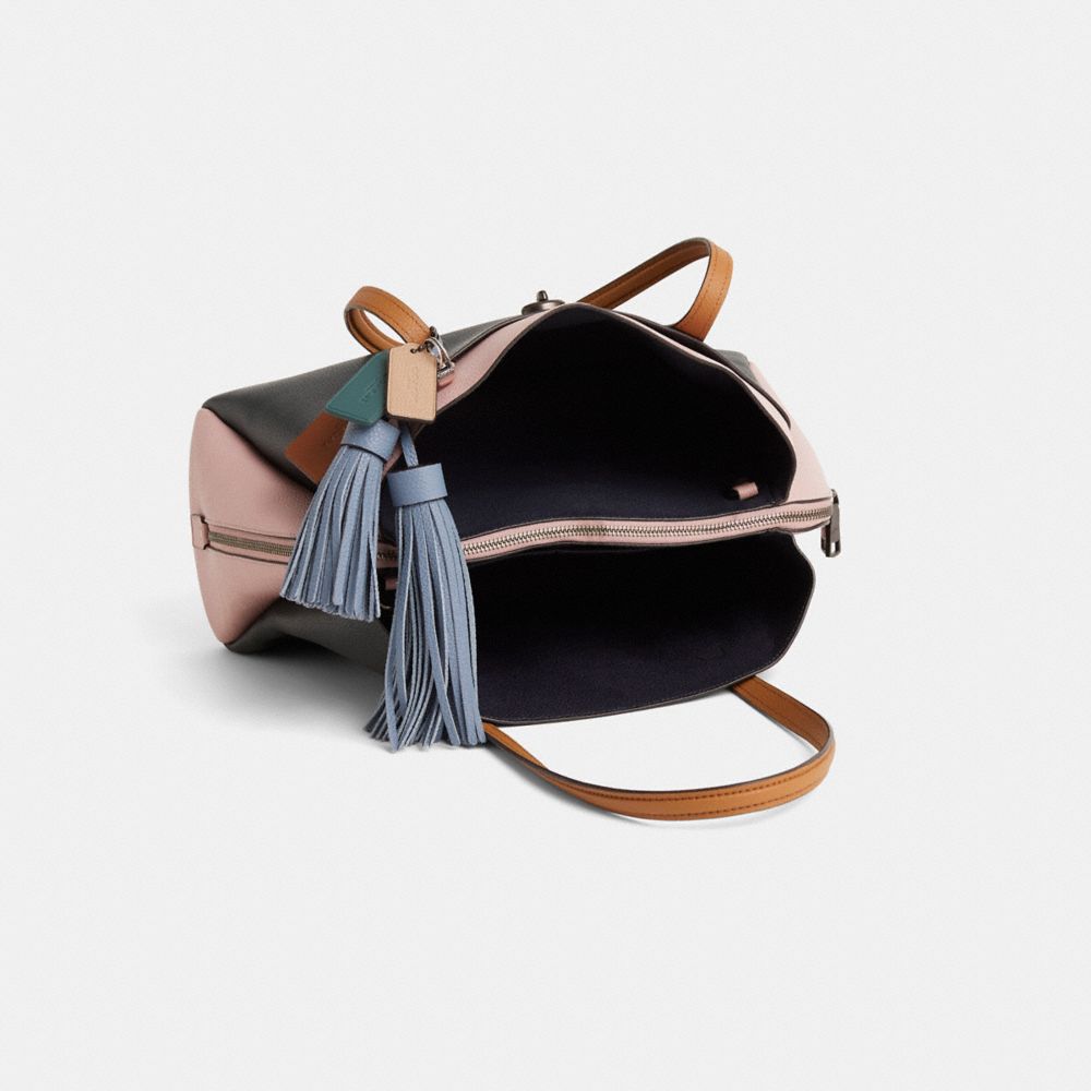 COACH®,Reloved Lora Carryall In Colorblock,Multi Color,Inside View,Top View