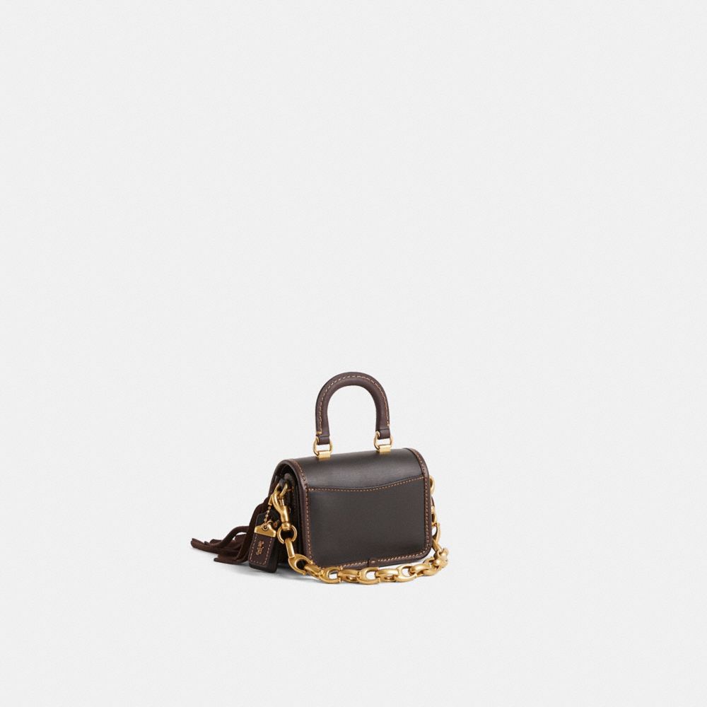 COACH®,Upcrafted Rogue Top Handle Bag 12 In Colorblock,Black,Angle View