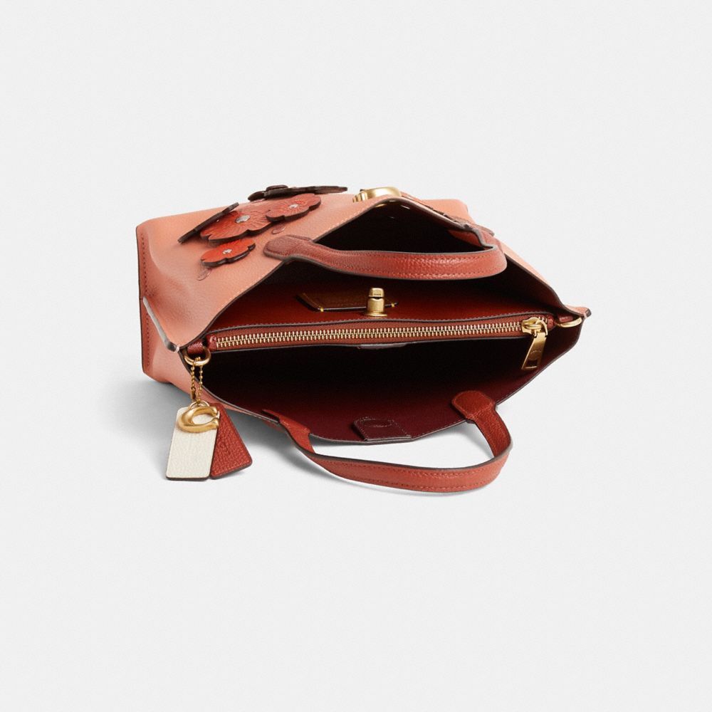 COACH®,Upcrafted Willow Tote Bag 24 In Colorblock,,Inside View,Top View