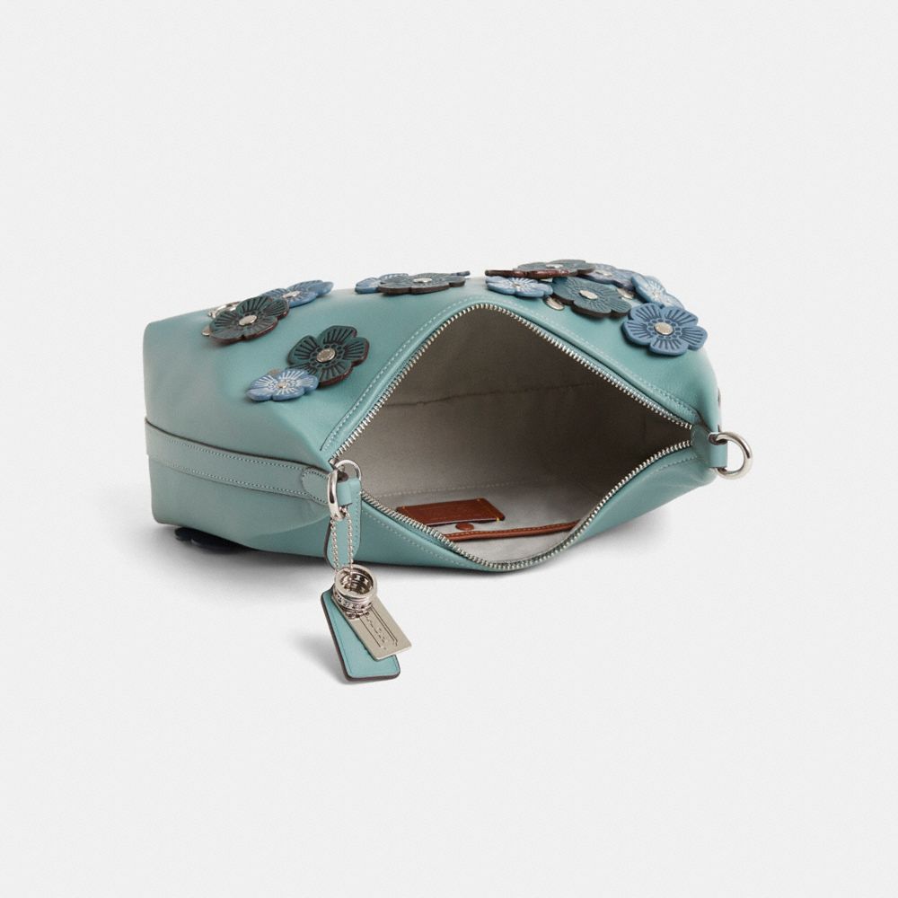 COACH®,Upcrafted Juliet Shoulder Bag,Blue,Inside View,Top View