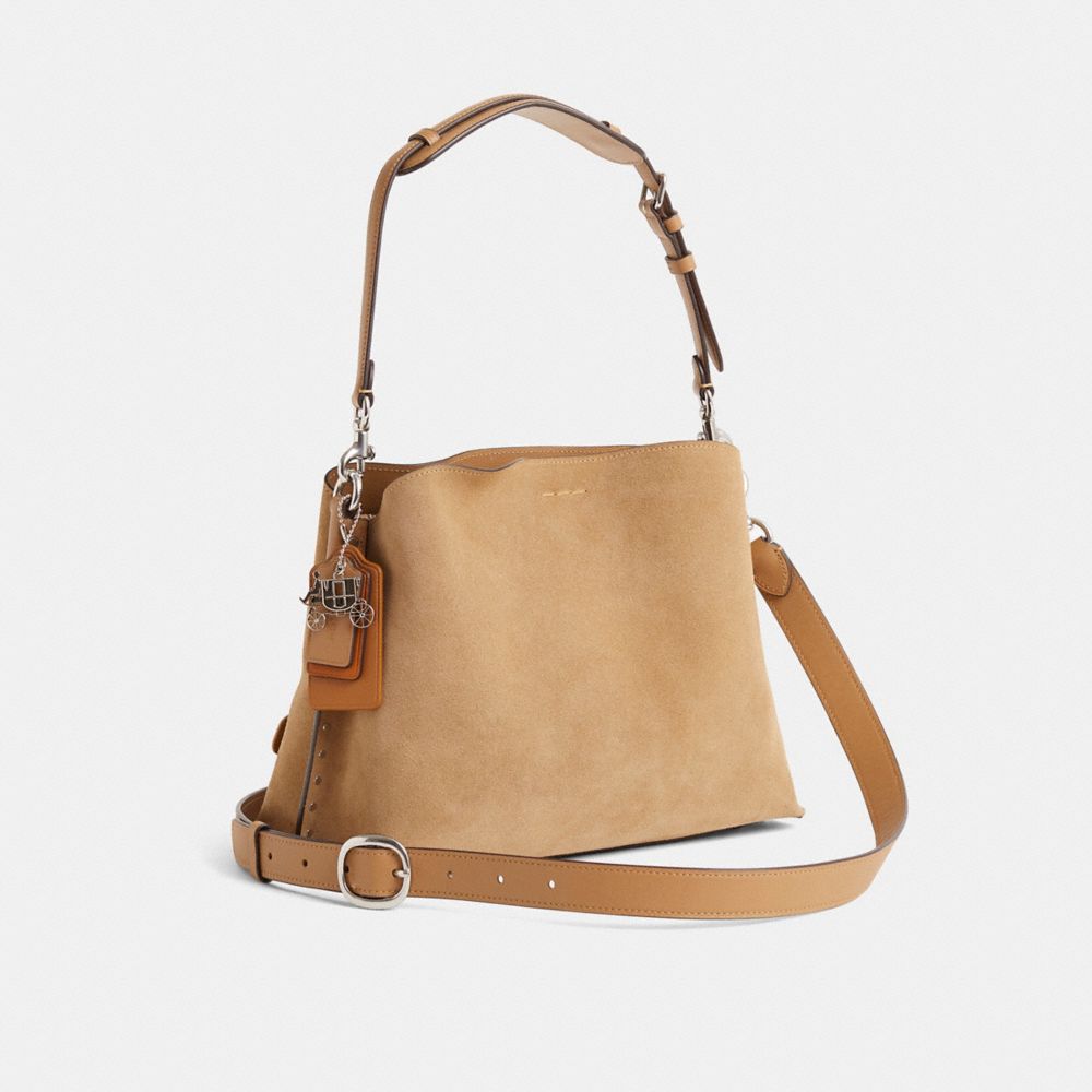 COACH®,Upcrafted Willow Shoulder Bag,,Angle View