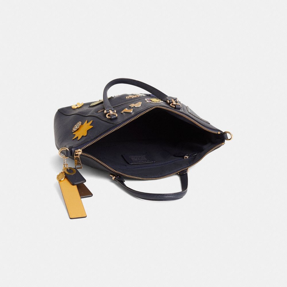 COACH®,Upcrafted Prairie Satchel,,Inside View,Top View