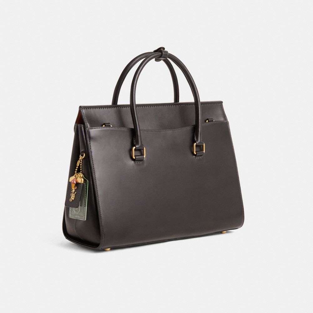 COACH®,Upcrafted Broome Carryall Bag 36,Black,Angle View