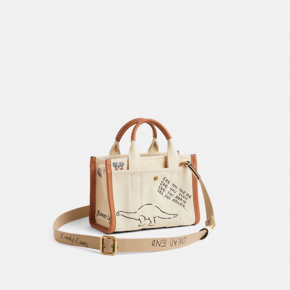 COACH®,Upcrafted Cargo Tote Bag 20 With Sketch Print,,Angle View