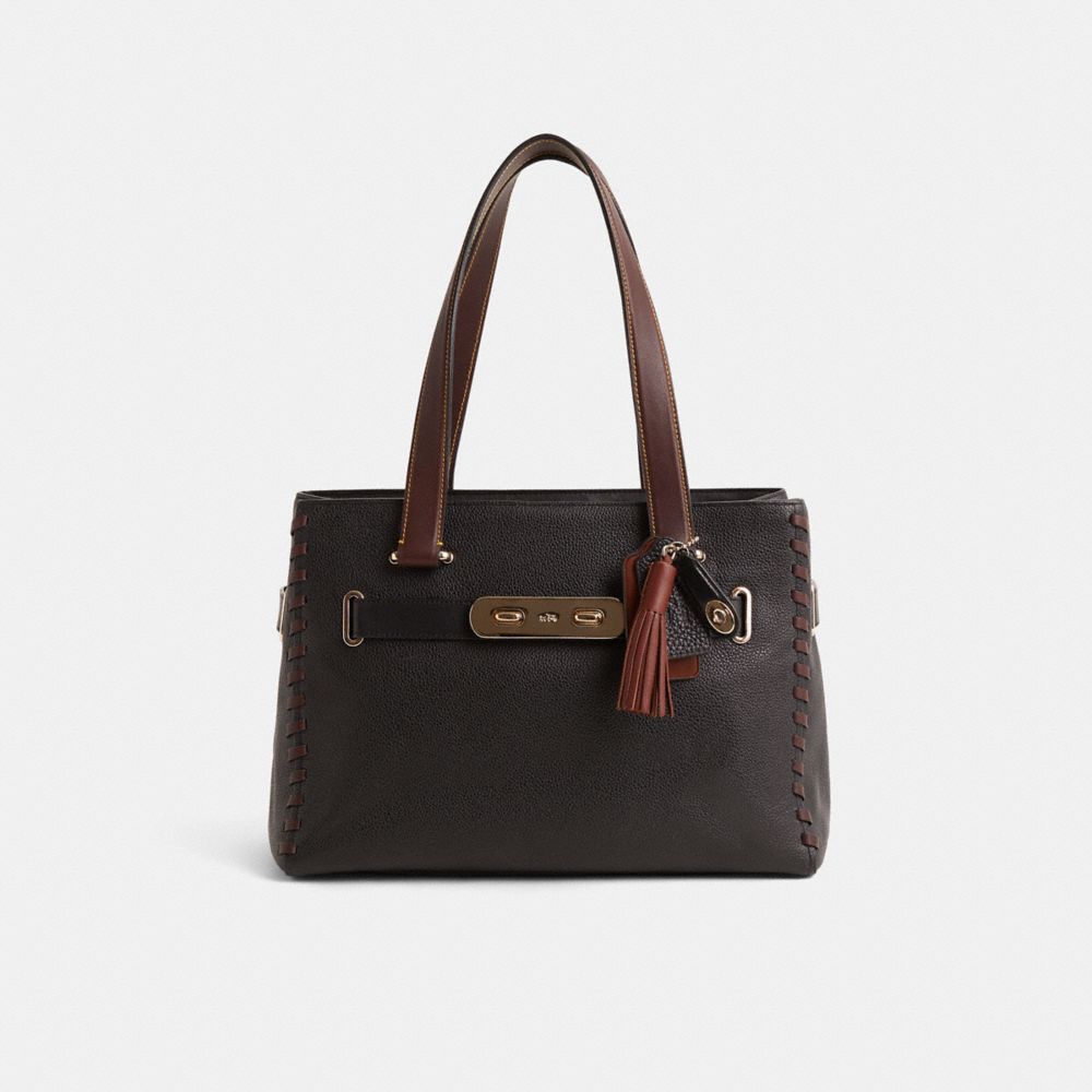 COACH®,Upcrafted Coach Swagger Carryall,,Front View