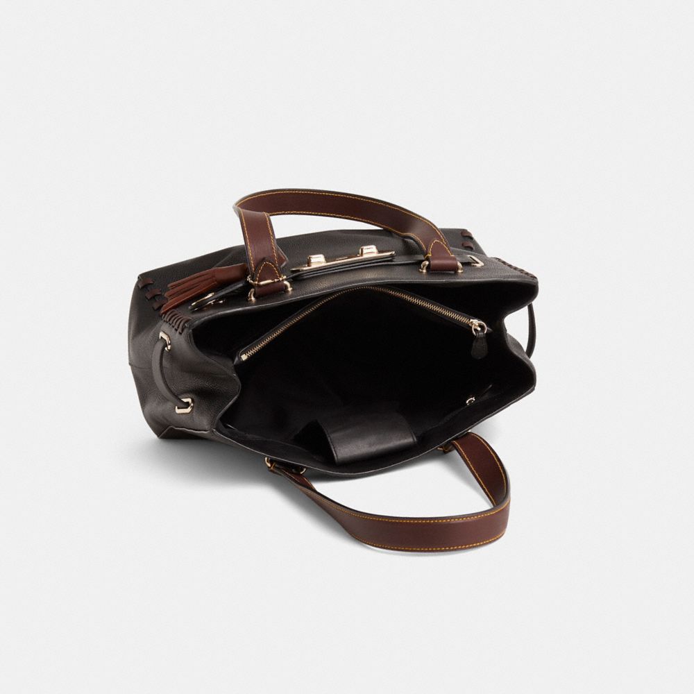 COACH®,Upcrafted Coach Swagger Carryall,,Inside View,Top View