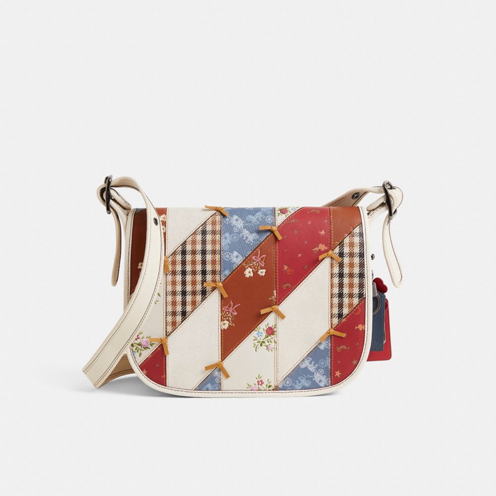 COACH®,Upcrafted Saddle Bag,,Front View