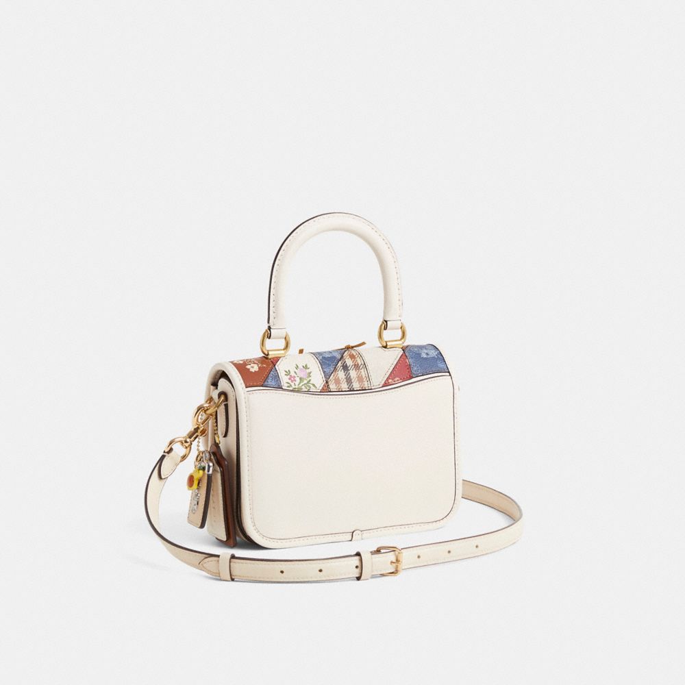COACH®,Upcrafted Rogue Top Handle Bag,,Angle View
