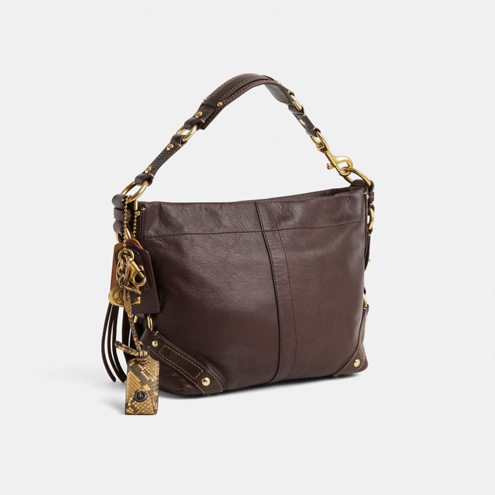 COACH®,Upcrafted Leather Carly Bag,,Angle View